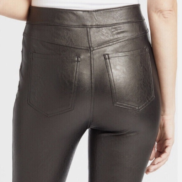SPANX High Rise Leather Like Skinny Pants - Picture 3 of 8